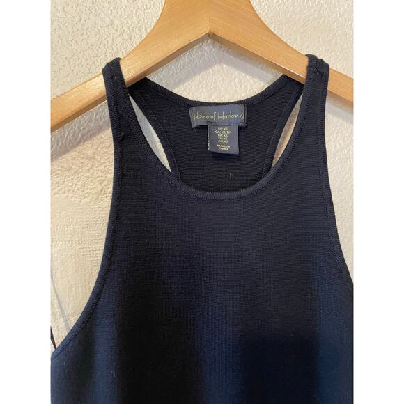 House of Harlow 1960 Body Con Knit Black Stretch Keyhole Backless Dress XS - Picture 9 of 12